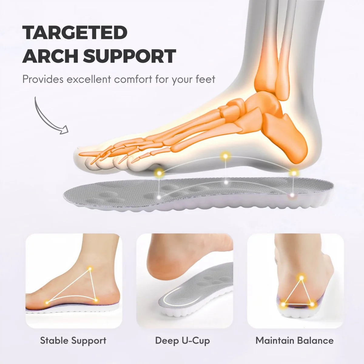 Pain Relief Massage Insoles - Omega Walk - omegax-Black-35-36